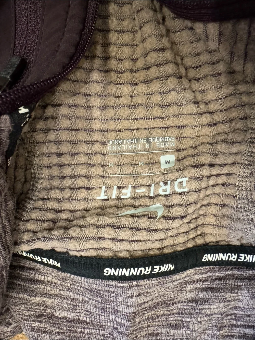 Nike purple  Quarter-Zip Pullover with  Chest Pocket & thumb holes